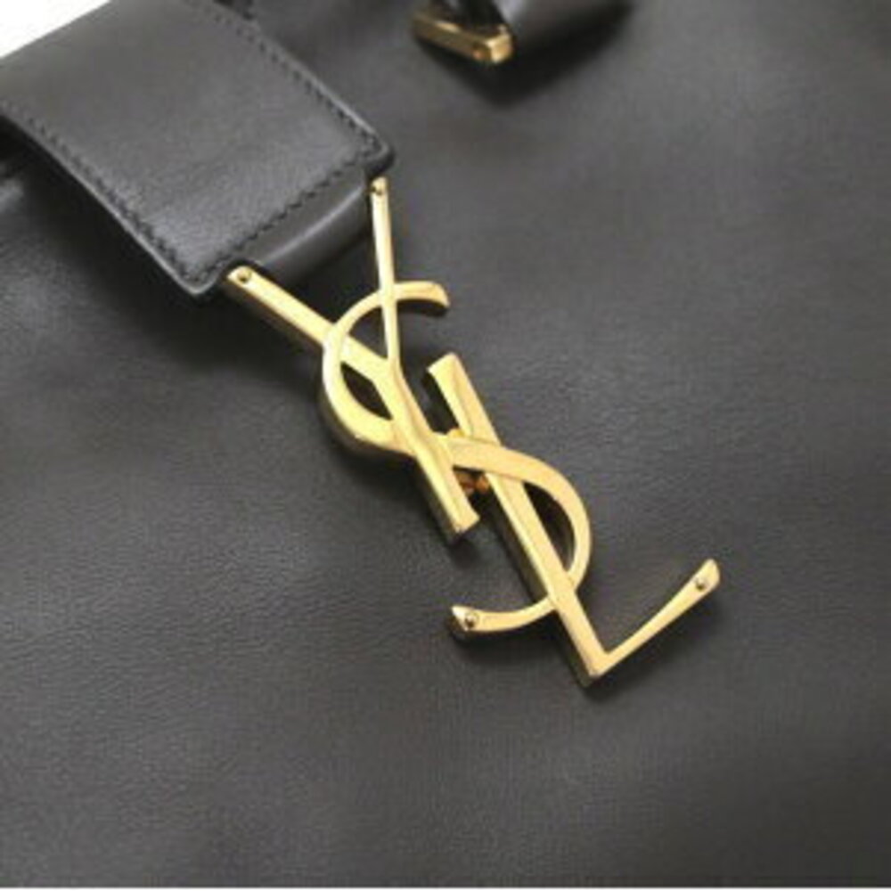 Saint Laurent Paris Cabas handbag brown leather - Picture 6 of 6